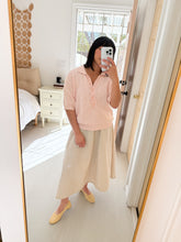 Load image into Gallery viewer, Soft Pink Eyelet Knit Top