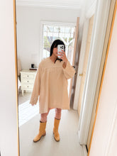 Load image into Gallery viewer, 70s Natural Mini Dress or Tunic