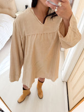 Load image into Gallery viewer, 70s Natural Mini Dress or Tunic