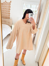 Load image into Gallery viewer, 70s Natural Mini Dress or Tunic