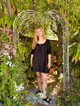 Load image into Gallery viewer, Black Mini Seasons Dress