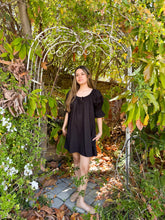 Load image into Gallery viewer, Black Mini Seasons Dress