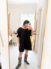 Load image into Gallery viewer, Black Mini Seasons Dress