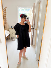 Load image into Gallery viewer, Black Mini Seasons Dress