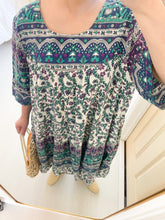 Load image into Gallery viewer, Jewel Tone Cotton Muumuu
