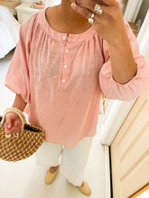 Load image into Gallery viewer, Soft Pink Henley Top