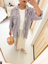 Load image into Gallery viewer, Cotton Striped Pajama Shirt