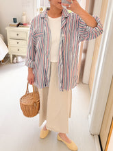 Load image into Gallery viewer, Cotton Striped Pajama Shirt