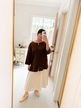 Load image into Gallery viewer, Chocolate Brown Button Blouse