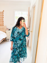 Load image into Gallery viewer, Teal Garden Muumuu Dress