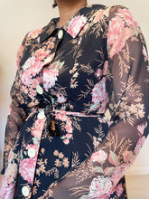 Load image into Gallery viewer, Floral Sheer Sleeve Mini