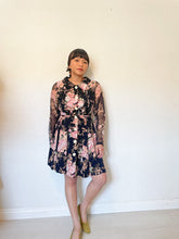 Load image into Gallery viewer, Floral Sheer Sleeve Mini
