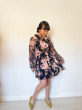 Load image into Gallery viewer, Floral Sheer Sleeve Mini