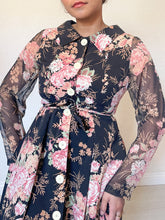 Load image into Gallery viewer, Floral Sheer Sleeve Mini