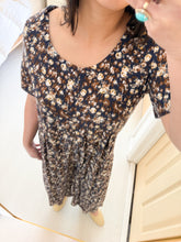 Load image into Gallery viewer, 80s Romantic Floral Jumpsuit