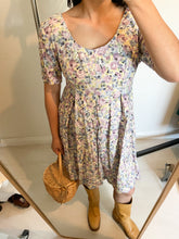 Load image into Gallery viewer, Romantic Painted Florals Mini Dress