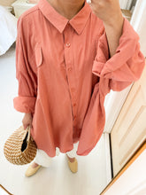 Load image into Gallery viewer, Big Pockets Coral Blouse
