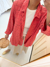 Load image into Gallery viewer, Cotton Blood Orange Patterned Shirt
