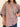 Model wearing the Signature Big Shirt in blue and brown stripe, showing oversized fit and sleeves buttoned

