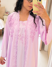 Load image into Gallery viewer, Pastel Purple Dress and Robe Set

