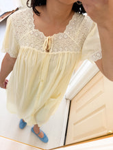 Load image into Gallery viewer, Butter Yellow Eyelet Dress
