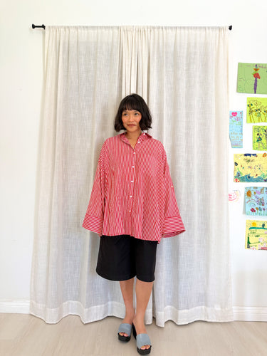 Signature Big Shirt in Cherry Stripe (Limited Edition)