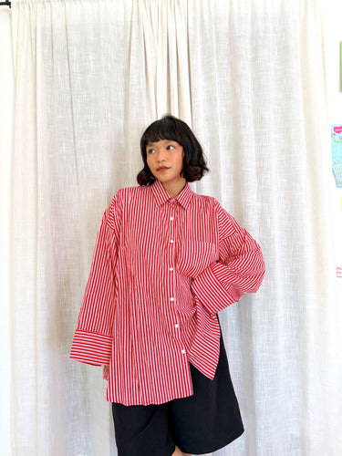 Signature Big Shirt in Cherry Stripe (Limited Edition)