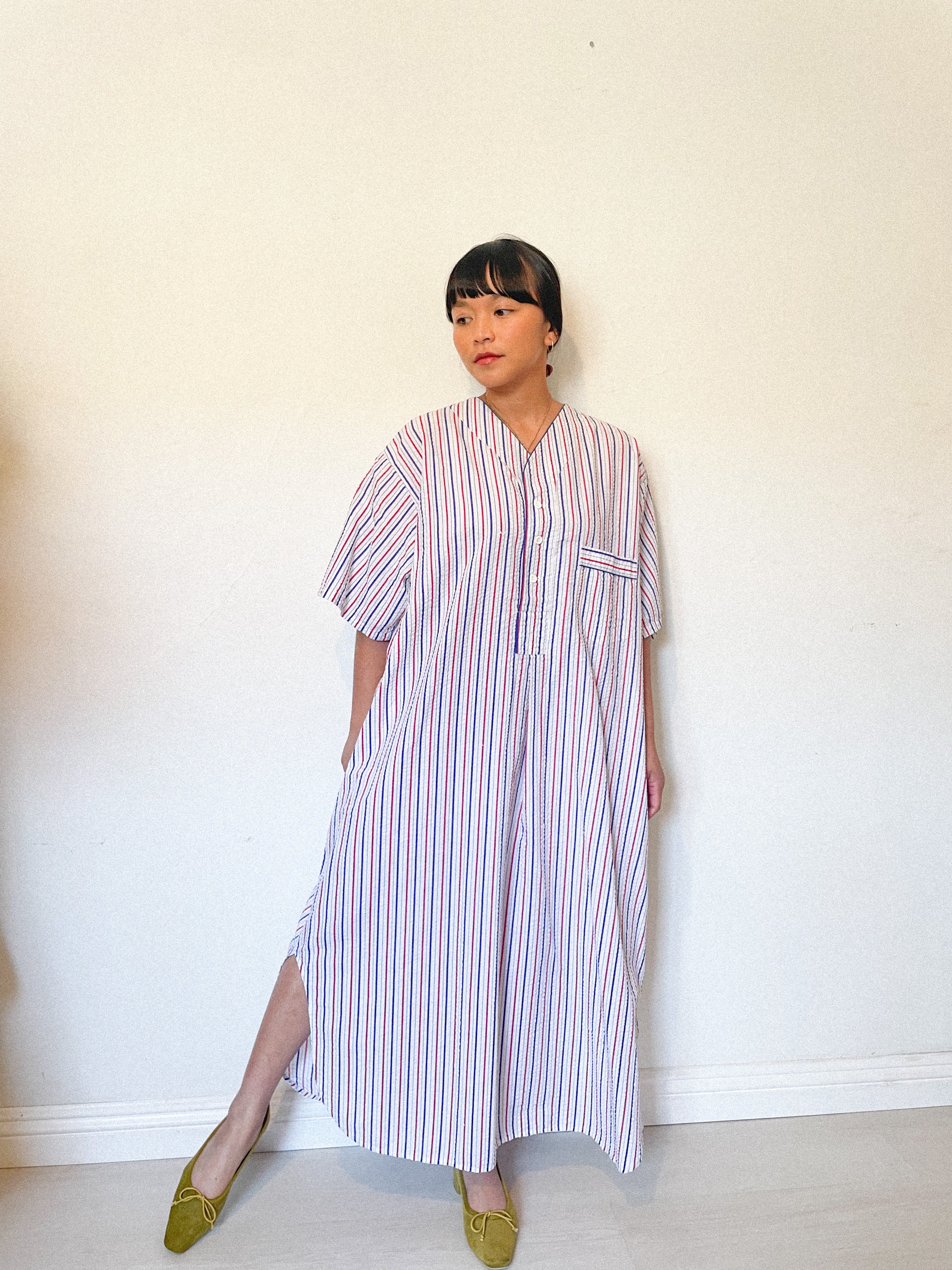 Striped shop seersucker dress