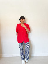 Load image into Gallery viewer, 80s Scarlet Blazer Top
