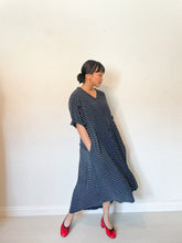 Load image into Gallery viewer, 80s Polka Dot Button Dress with Pockets
