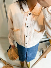 Load image into Gallery viewer, Blush Pink Eyelet Jacket Top
