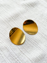 Load image into Gallery viewer, Curved Gold Statement Earrings
