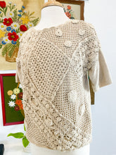 Load image into Gallery viewer, Hand-Knit Floral Artist Top
