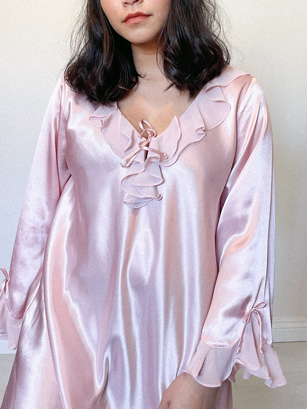 Romantic Pink Ruffled Dress